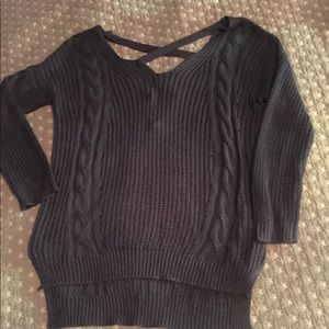 Blue sweater! Perfect with leggings